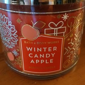 Winter Candy Apple Candle